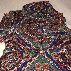 Stunning heavy knit dress with full skirt and belt